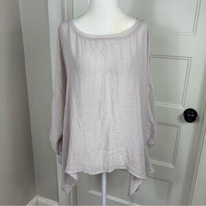 KLD‎ Signature Oversized Smocked Sleeve Blouse S/M